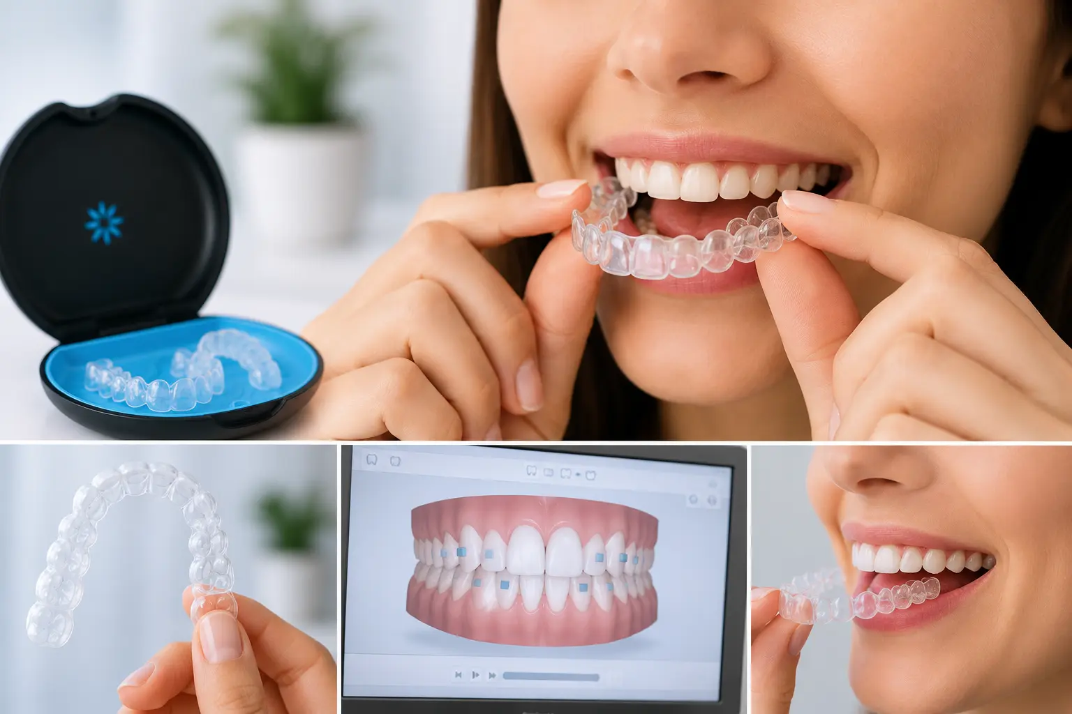 Clear aligner therapy for invisible teeth straightening