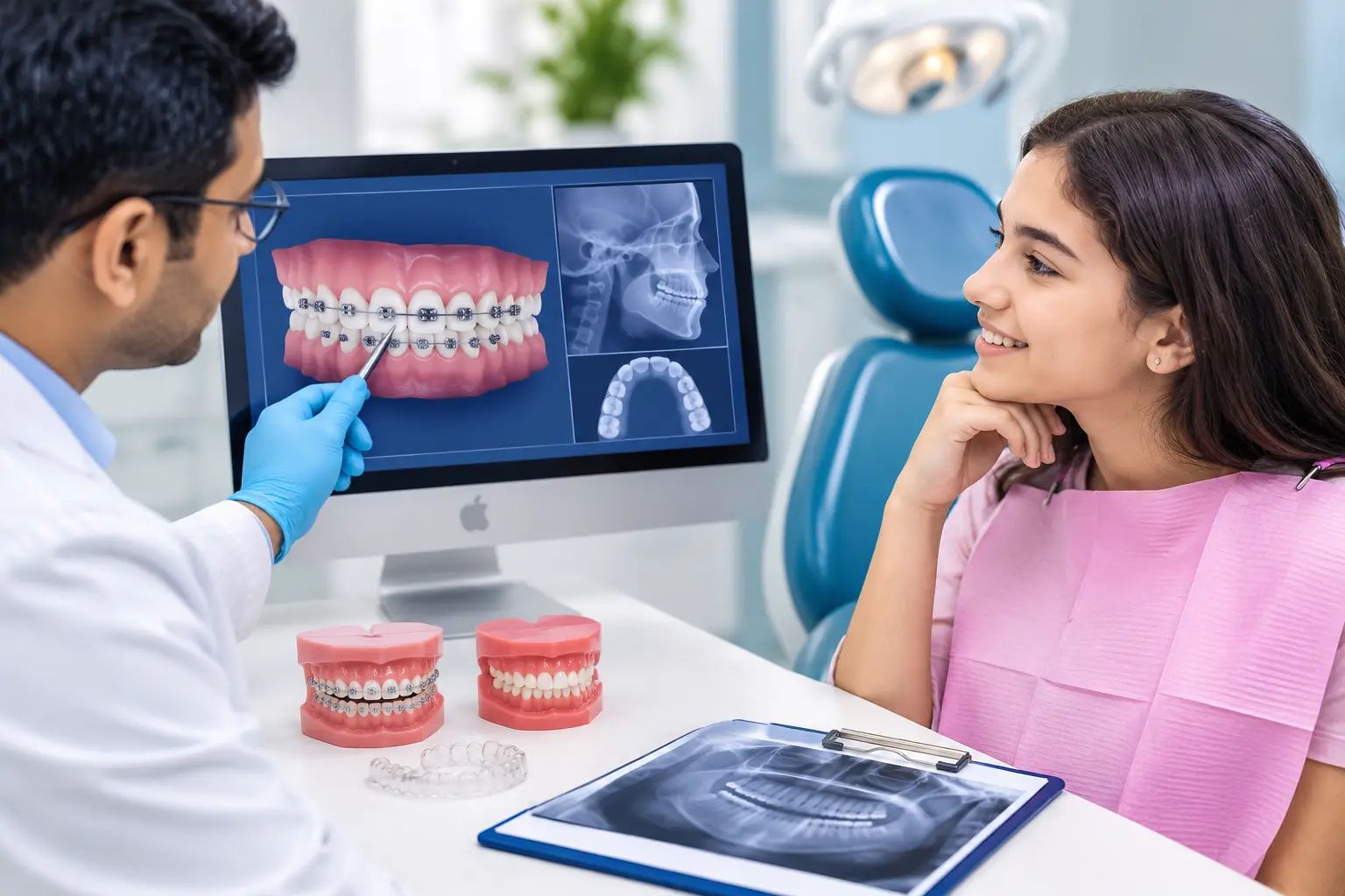 Orthodontic consultation and treatment planning at Gourav Dental Art