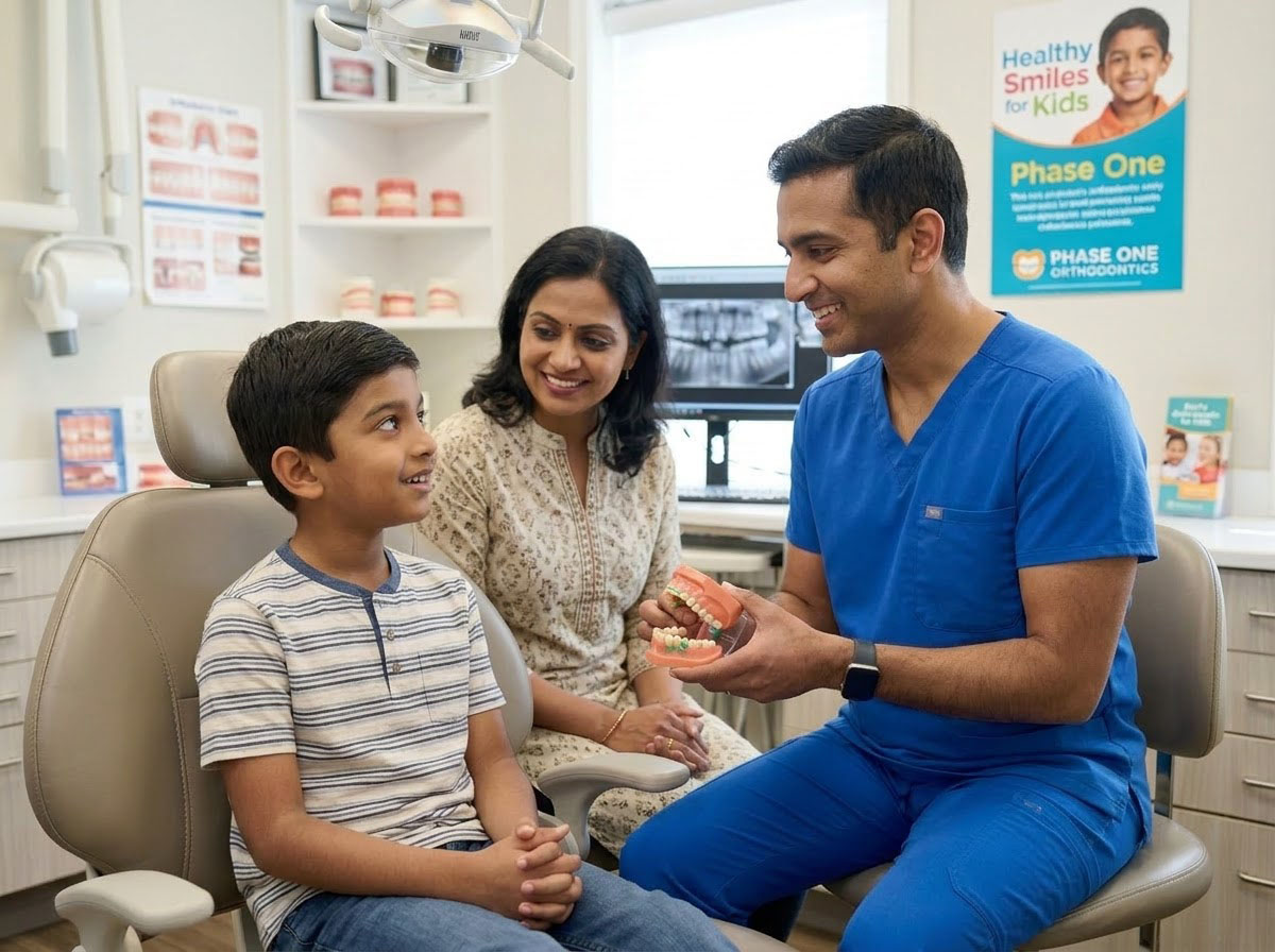 Early orthodontic and pediatric dental care for children