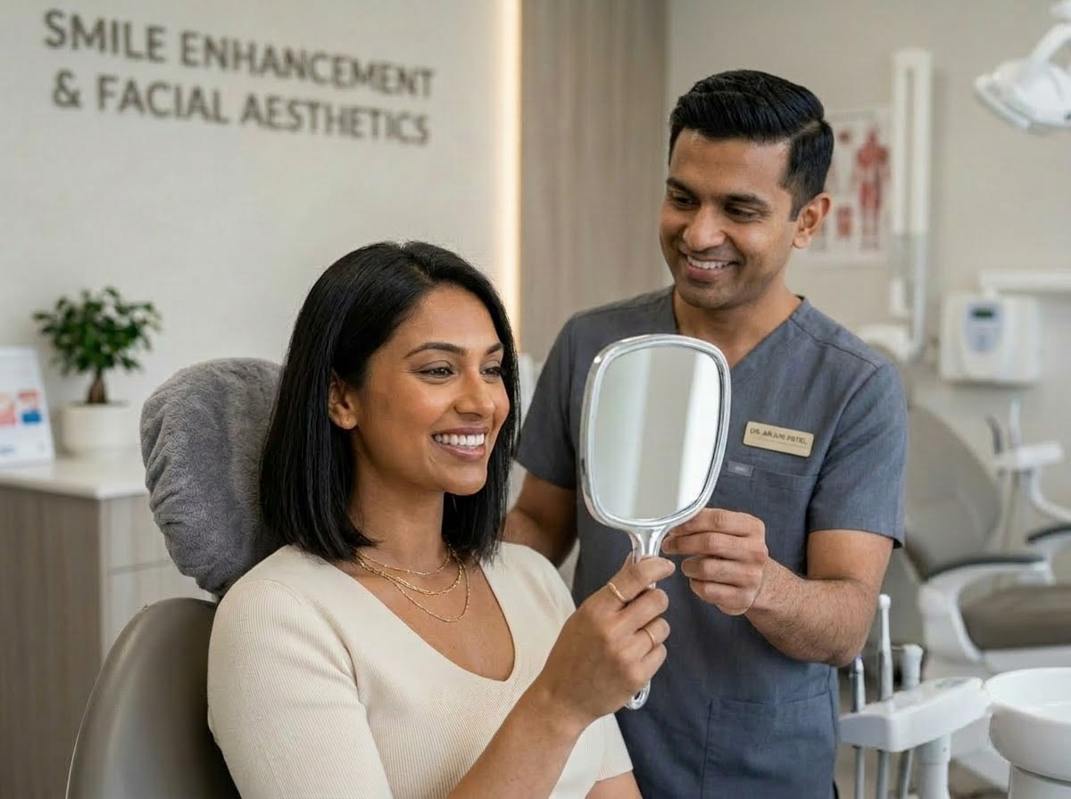 Smile enhancement and facial aesthetics treatment