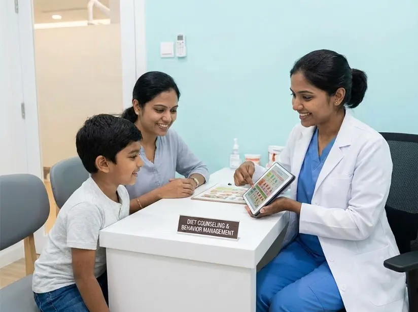 Diet counseling and behaviour management for children