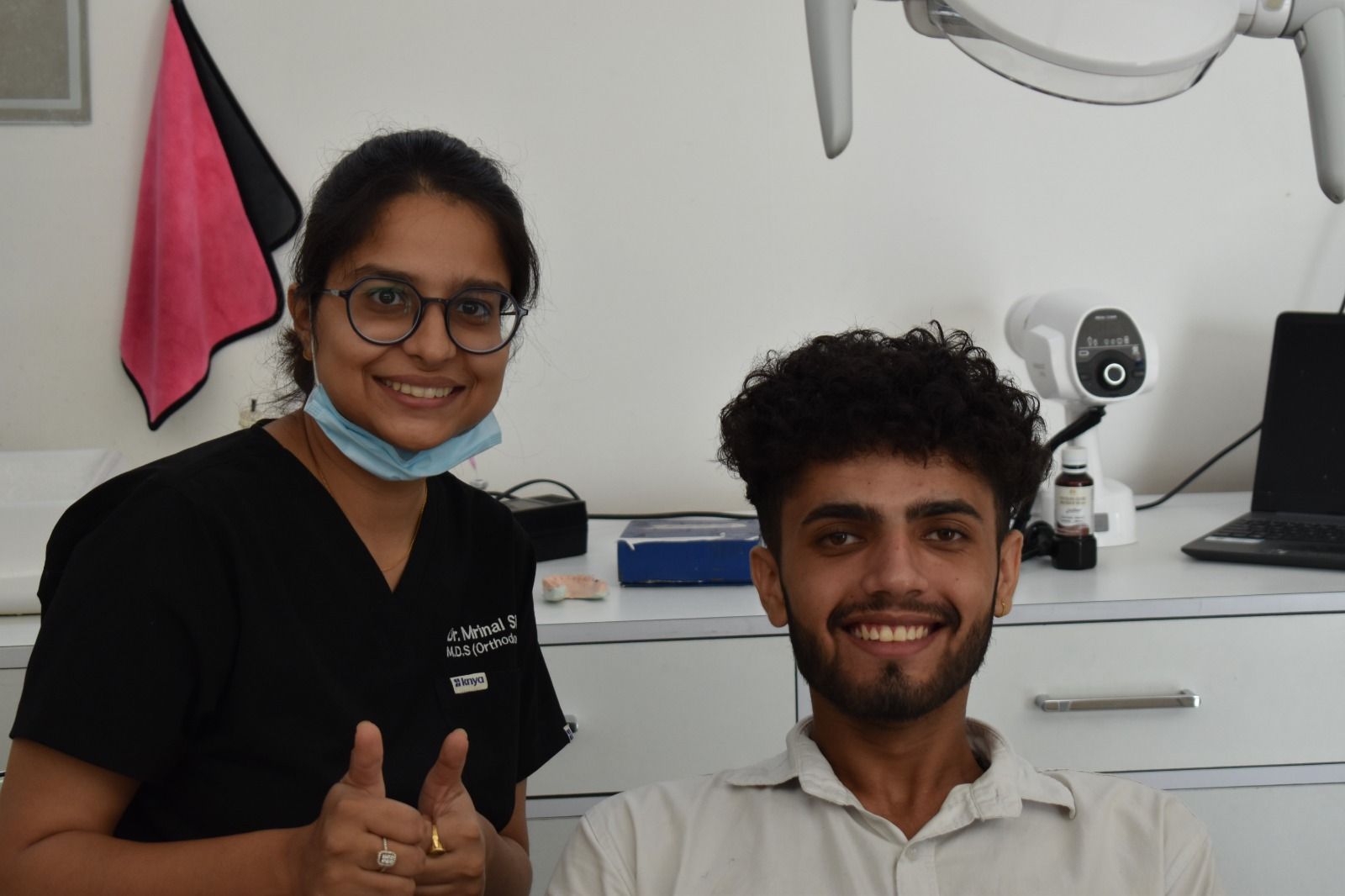 Ceramic braces result at Gourav Dental Art